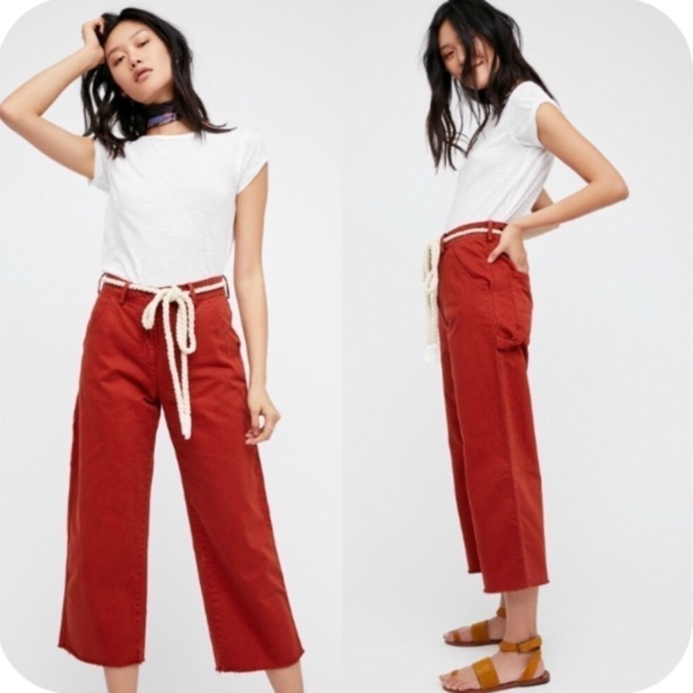 ⚠️SALE⚠️Free People Carpenter Crop Pant - Picture 2 of 5